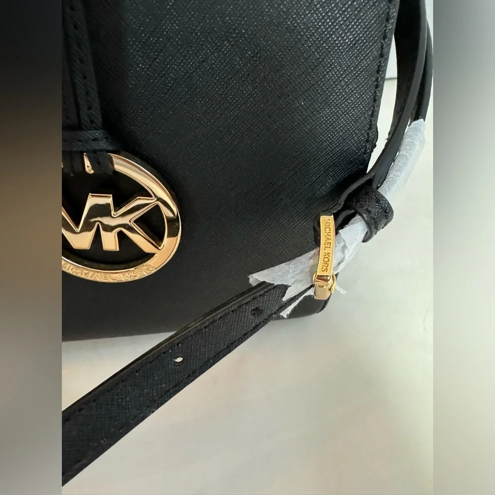 NEW Michael Kors Black Large Dome Satchel Bag NWOT